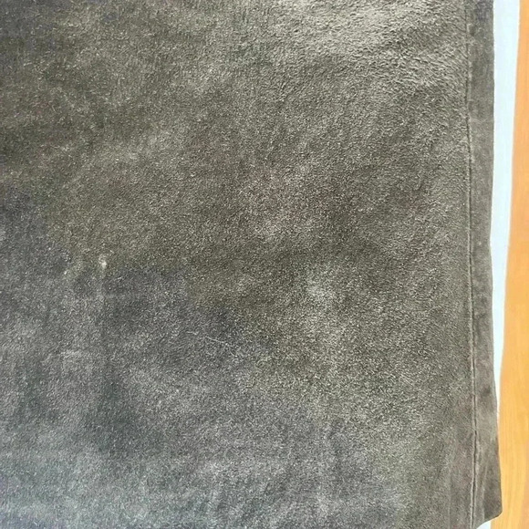 VINTAGE HIGH SIERRA|CHOCOLATE BROWN SUEDE LEATHER SHORT SKIRT|14 Boho chic - Picture 14 of 16